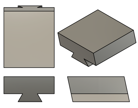 F-95-20-22B Dovetail Form Tool Blank