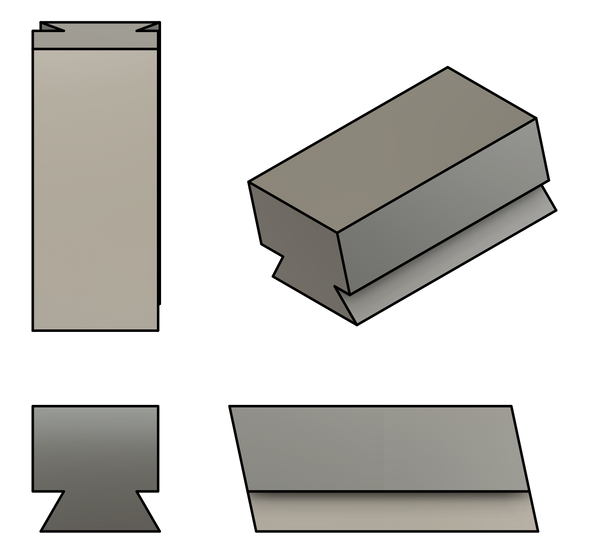 F-95-10-22B Dovetail Form Tool Blank
