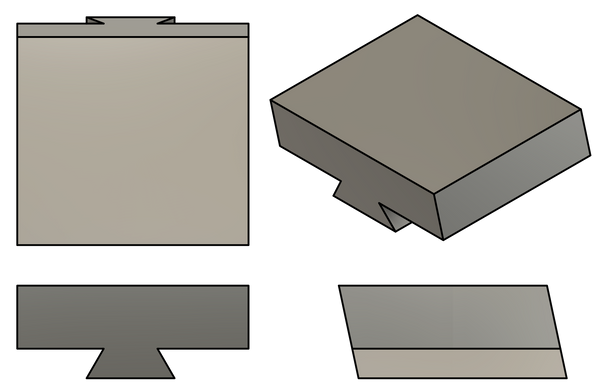 F-95-25-22B Dovetail Form Tool Blank